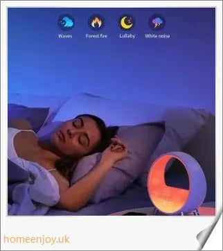 Atmosphere Lamp with Bluetooth speaker, smart alarm clock, night light, and wake up light features