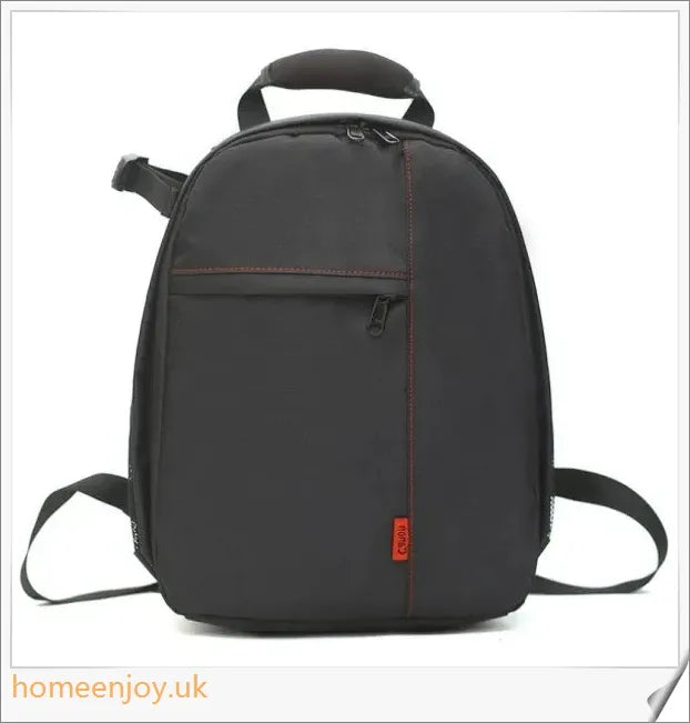 Backpack Camera Bag with DSLR camera compartment, made of durable Oxford cloth with waterproof and breathable features.