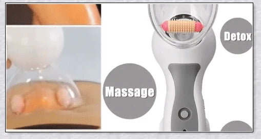 Anti-Cellulite Massage Vacuum - Portable and Easy to Use for Tighter, Smoother Skin