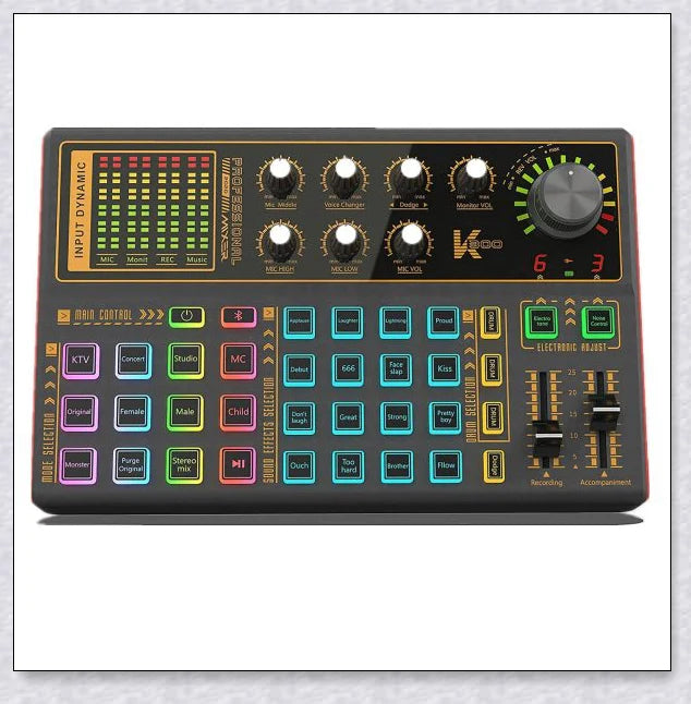 Voice Changer Live Board Sound Mixer with multiple audio effects for streaming, recording, and live performances