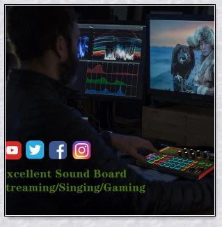 Voice Changer Live Board Sound Mixer with multiple audio effects for streaming, recording, and live performances