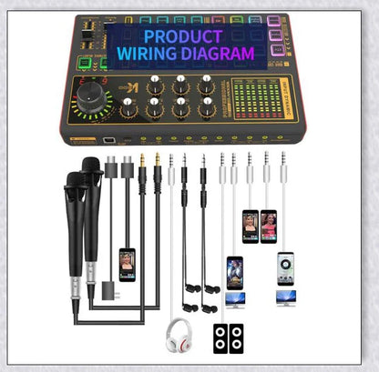 Voice Changer Live Board Sound Mixer with multiple audio effects for streaming, recording, and live performances