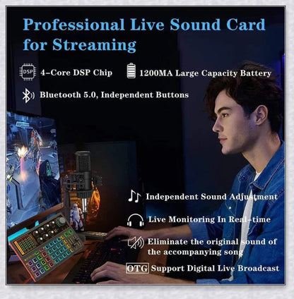 Voice Changer Live Board Sound Mixer with multiple audio effects for streaming, recording, and live performances