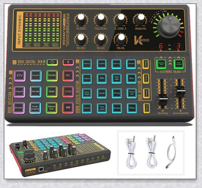 Voice Changer Live Board Sound Mixer with multiple audio effects for streaming, recording, and live performances