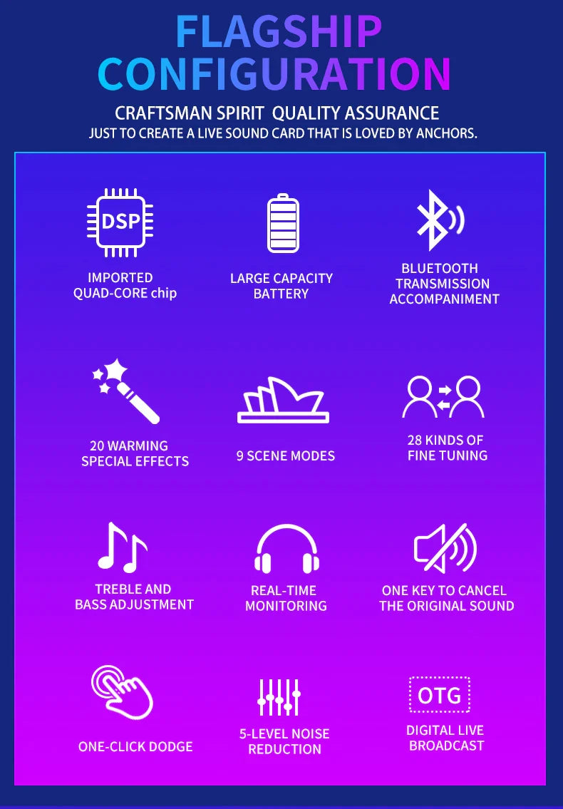 Voice Changer Live Board Sound Mixer with multiple audio effects for streaming, recording, and live performances