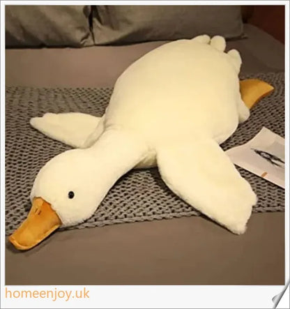 Soft and cuddly Bruce The Goose plush toy in various sizes, featuring a realistic and adorable design for comfort and relaxation