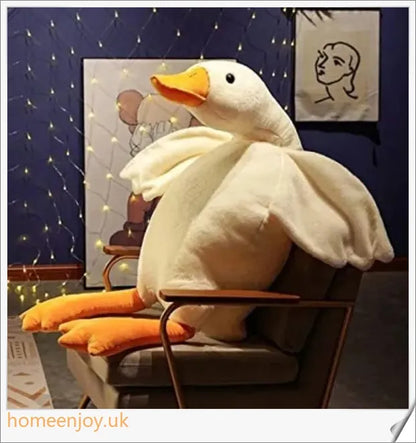 Soft and cuddly Bruce The Goose plush toy in various sizes, featuring a realistic and adorable design for comfort and relaxation