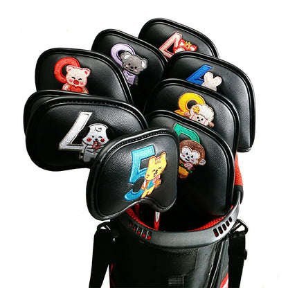 Minimalist and Creative Printed Golf Iron Cover - Stylish and Protective Accessory for Golfers