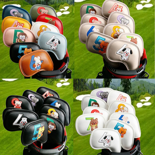 Minimalist and Creative Printed Golf Iron Cover - Stylish and Protective Accessory for Golfers