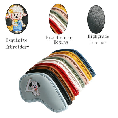 Minimalist and Creative Printed Golf Iron Cover - Stylish and Protective Accessory for Golfers