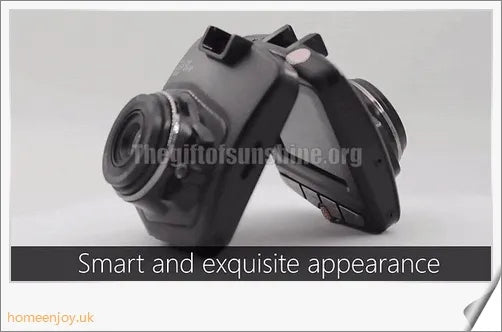 Front and rear dual car dash dashboard cam with 720p HD video recording, motion detection, and 150-degree wide-angle lens