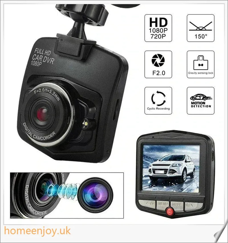 Homeenjoy UK Front And Rear Dual Car Dash Dashboard Cam Surveillance Cameras