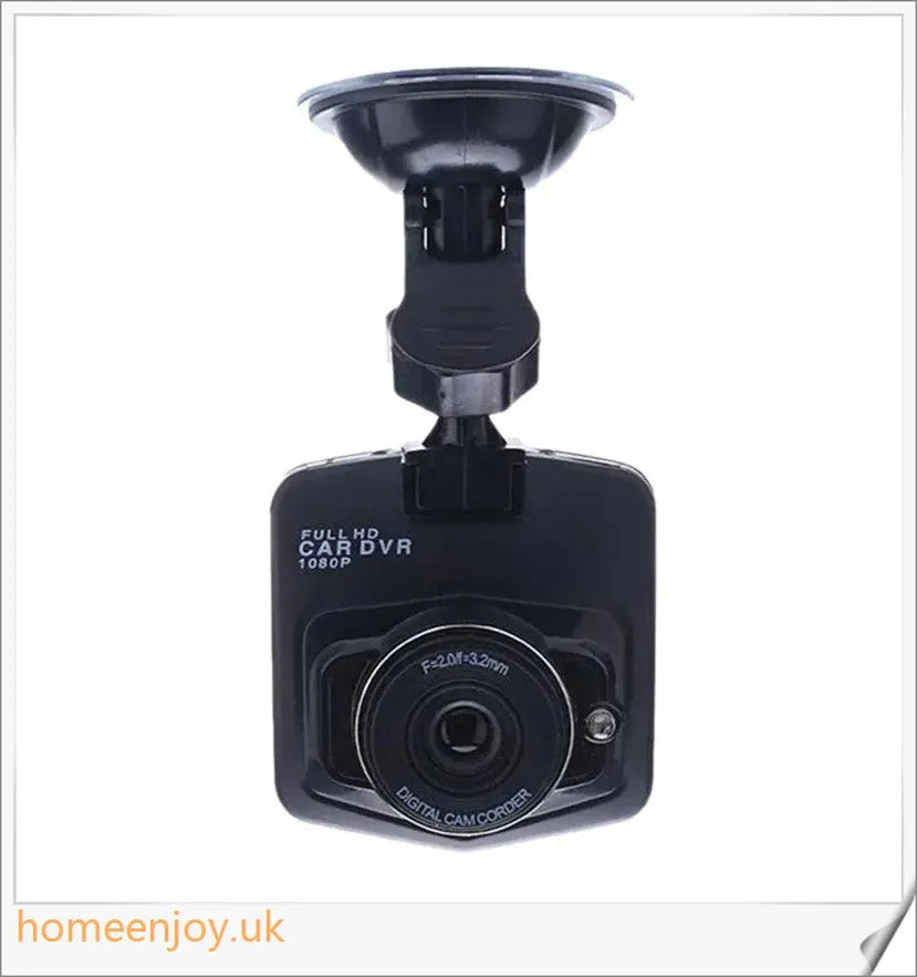 Front and rear dual car dash dashboard cam with 720p HD video recording, motion detection, and 150-degree wide-angle lens