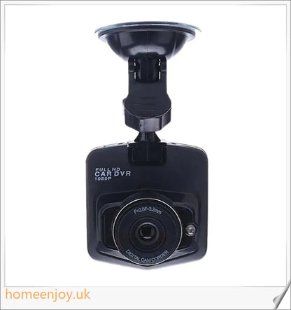 Front and rear dual car dash dashboard cam with 720p HD video recording, motion detection, and 150-degree wide-angle lens
