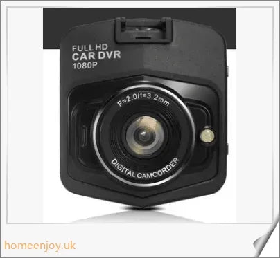 Front and rear dual car dash dashboard cam with 720p HD video recording, motion detection, and 150-degree wide-angle lens