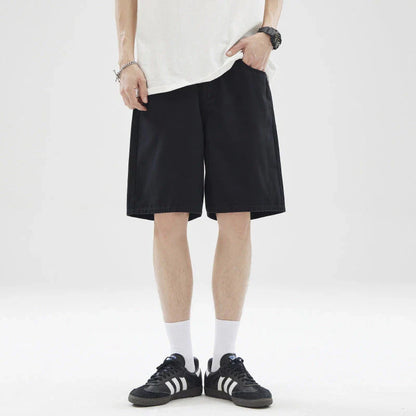 Niche Couple All-Match Simple Leisure Shorts in a range of classic colours, made with premium cotton for superior comfort and style.