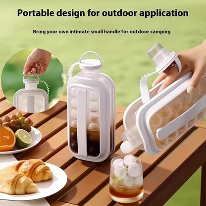 Homeenjoy_UK 2-in-1 Portable Ice Ball Maker & Water Bottle for Cold Drinks