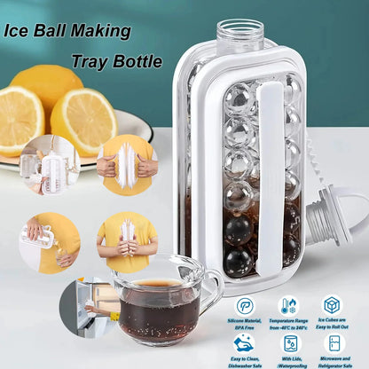 Homeenjoy_UK 2-in-1 Portable Ice Ball Maker & Water Bottle for Cold Drinks