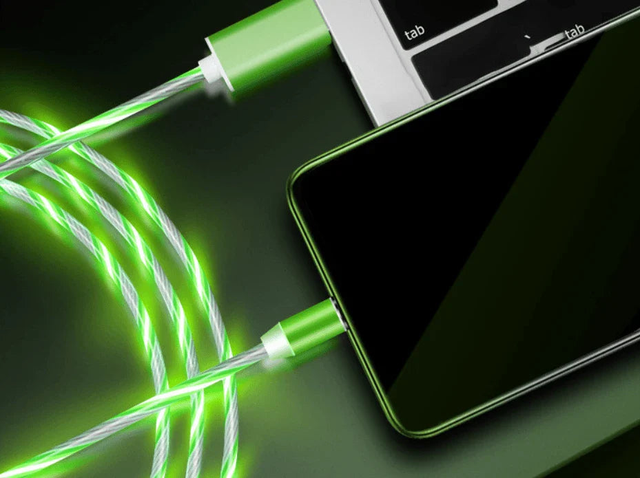 Circular Magnetic Streamer Data Cable for Apple, Android, and Type-C Devices