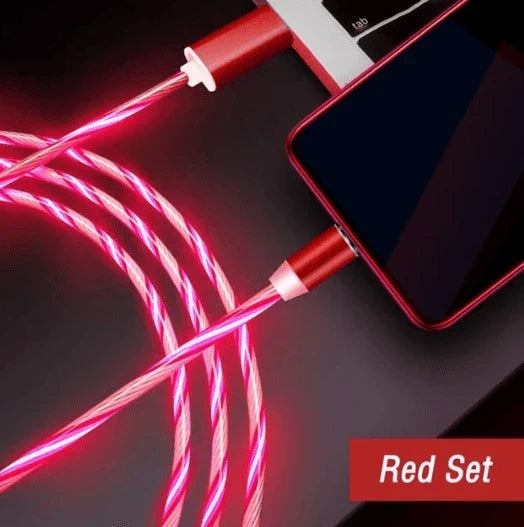 Circular Magnetic Streamer Data Cable for Apple, Android, and Type-C Devices