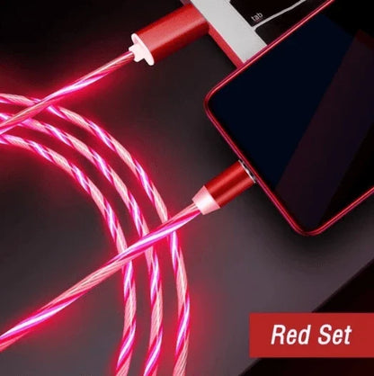 Circular Magnetic Streamer Data Cable for Apple, Android, and Type-C Devices