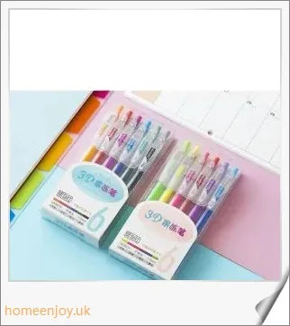 A colourful 3D jelly pen with vibrant, water-based pigments for bold, shimmering lines that inspire creative expression.