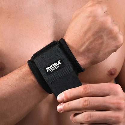 Adjustable weightlifting wristband made of premium neoprene material for superior wrist support during intense workouts and sports activities