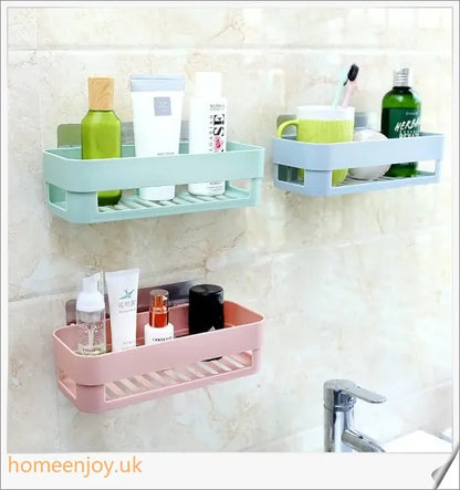 Bathroom Adhesive Shelf - Sleek, Rust-Resistant Storage Solution for Modern Bathrooms
