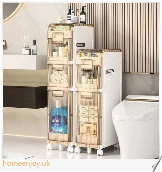 Bathroom Seam Storage Cabinet Drawer Type in various sizes and packaging options, featuring a sleek and modern design for enhanced bathroom storage and organisation.