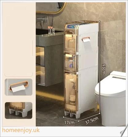 Bathroom Seam Storage Cabinet Drawer Type in various sizes and packaging options, featuring a sleek and modern design for enhanced bathroom storage and organisation.