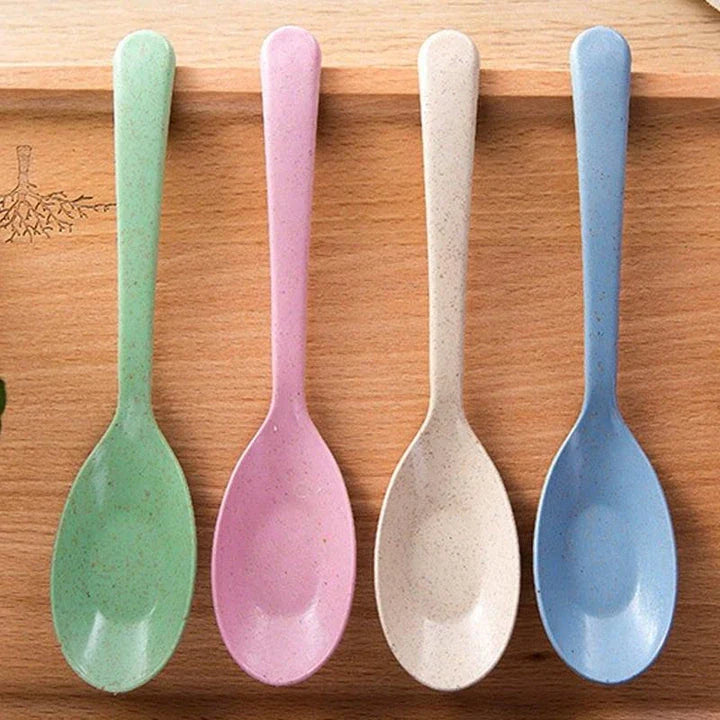 Eco-Friendly Wheat Straw Spoons - Sustainable, Durable, and Visually Appealing Tableware