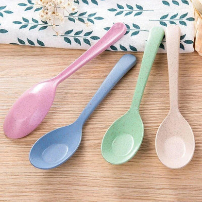 Eco-Friendly Wheat Straw Spoons - Sustainable, Durable, and Visually Appealing Tableware