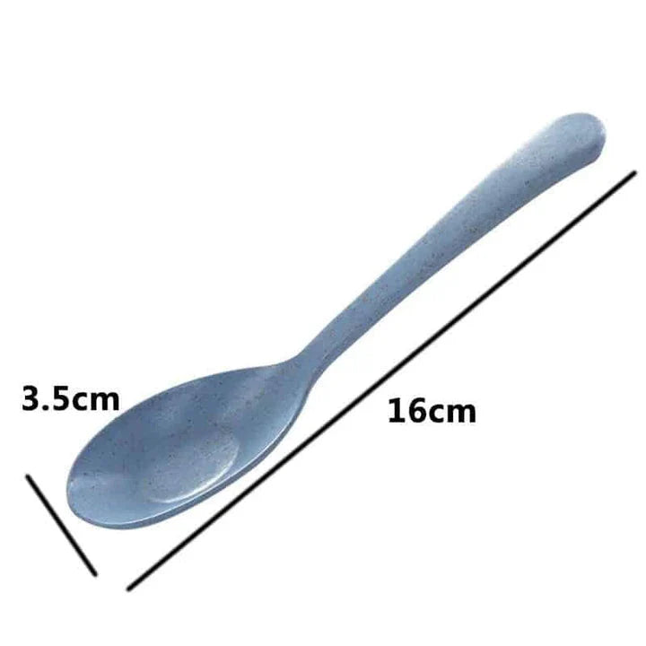 Eco-Friendly Wheat Straw Spoons - Sustainable, Durable, and Visually Appealing Tableware
