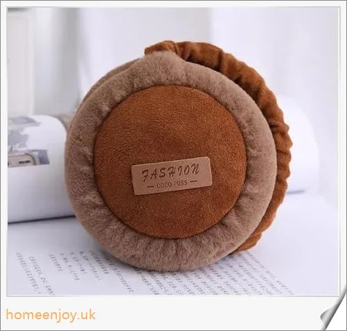 Bluetooth headphones with warm, plush earmuffs in a foldable, soft and adjustable design for winter accessories