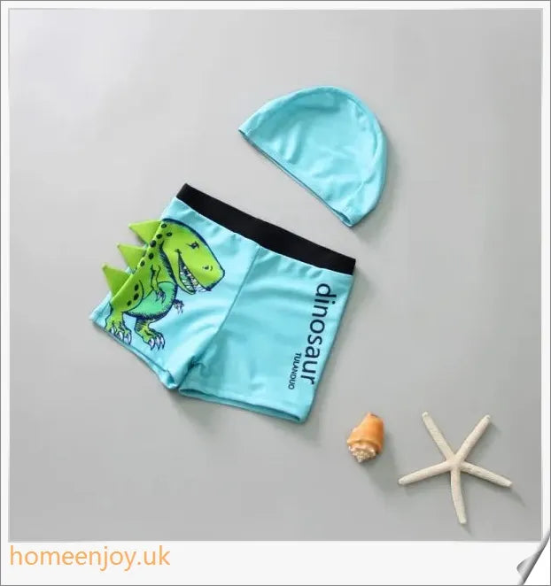 Dinosaur-themed boy boxer shorts in premium polyester fabric with snug, comfortable fit