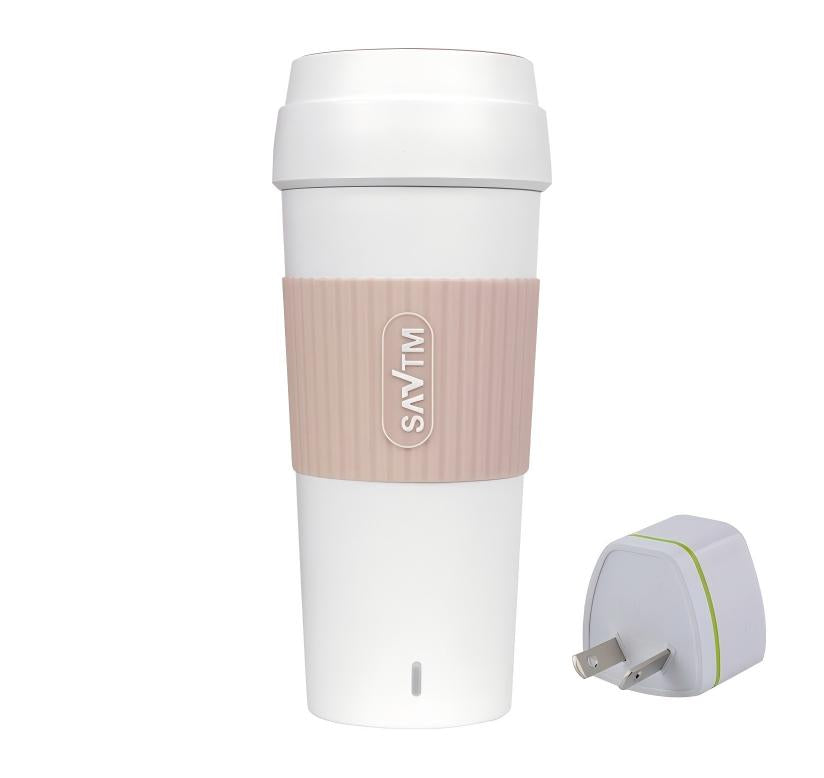 Homeenjoy UK Rapid Boiling 400ml Smart Electric Kettle Thermal Cup - BPA-Free, Portable, Premium Travel Vacuum Flask | 304 Stainless Steel Insulated Water Bottle | Leak-Proof & Luggage Friendly Design for Holiday & Commuting