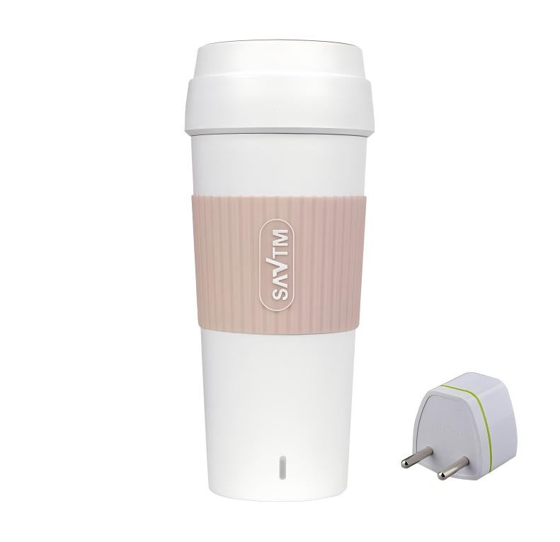 Homeenjoy UK Rapid Boiling 400ml Smart Electric Kettle Thermal Cup - BPA-Free, Portable, Premium Travel Vacuum Flask | 304 Stainless Steel Insulated Water Bottle | Leak-Proof & Luggage Friendly Design for Holiday & Commuting