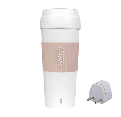 Homeenjoy UK Rapid Boiling 400ml Smart Electric Kettle Thermal Cup - BPA-Free, Portable, Premium Travel Vacuum Flask | 304 Stainless Steel Insulated Water Bottle | Leak-Proof & Luggage Friendly Design for Holiday & Commuting