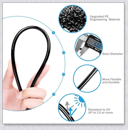 A high-quality outdoor misting system with adjustable nozzles, designed to cool and refresh your backyard or patio.