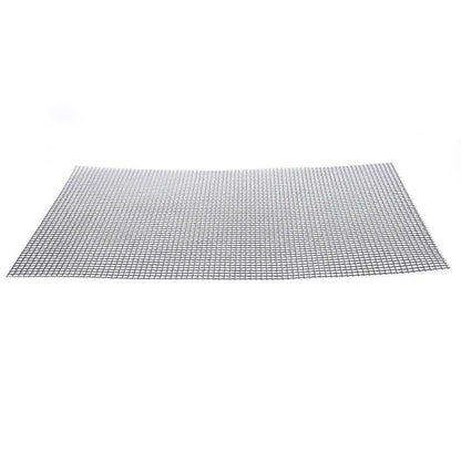 Premium non-stick barbeque grilling mat with glass fibre cloth construction and Teflon coating for effortless grilling and cleaning