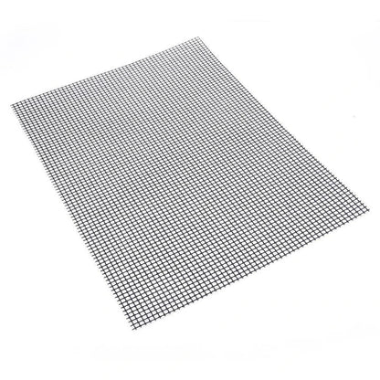 Premium non-stick barbeque grilling mat with glass fibre cloth construction and Teflon coating for effortless grilling and cleaning
