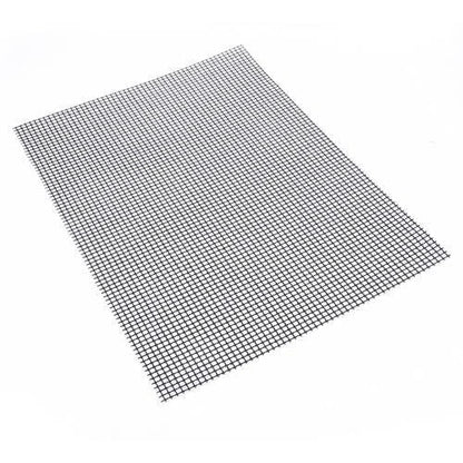 Premium non-stick barbeque grilling mat with glass fibre cloth construction and Teflon coating for effortless grilling and cleaning
