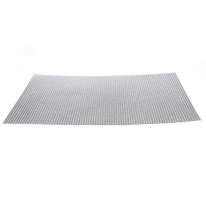 Premium non-stick barbeque grilling mat with glass fibre cloth construction and Teflon coating for effortless grilling and cleaning