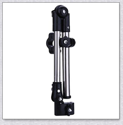 Adjustable Bike Wheelchair Stroller Chair Umbrella Holder made of premium aluminium and ABS materials for hands-free weather protection