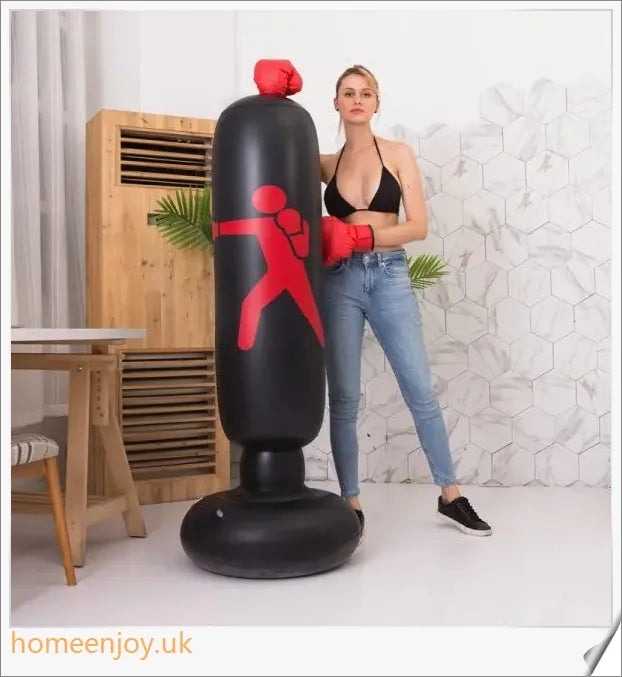 Homeenjoy_UK Boxing Punching Bag Inflatable -Stand Sandbag