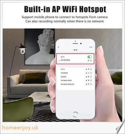 5G Wifi E27 Bulb Surveillance Camera with 360-degree viewing, night vision, and smart home compatibility
