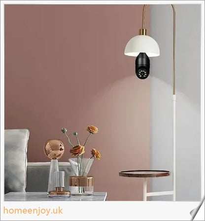 5G Wifi E27 Bulb Surveillance Camera with 360-degree viewing, night vision, and smart home compatibility