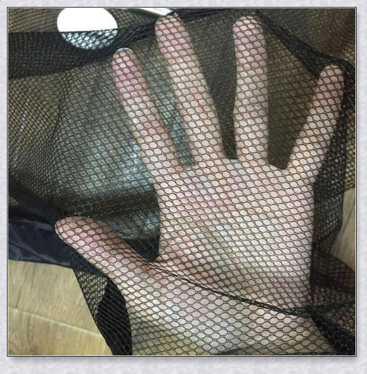 Portable Kids & Pets Safety Door Guard made of fiberglass mesh, ideal for securing doorways and stairwells to keep pets contained