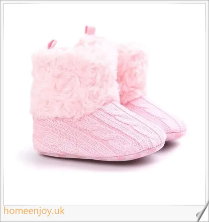 Soft, cosy baby knitted shoes in various colours and sizes - perfect for keeping your little one's feet comfortable and stylish.