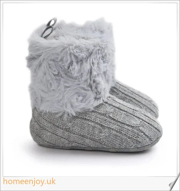 Soft, cosy baby knitted shoes in various colours and sizes - perfect for keeping your little one's feet comfortable and stylish.